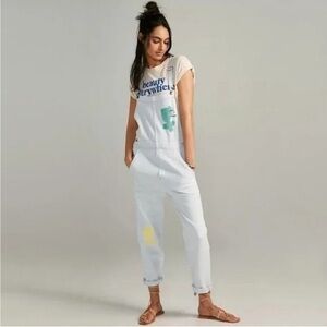Anthropologie Bobo Choses Y2K Dungaree Overalls Painter Chic Boho Size XS
